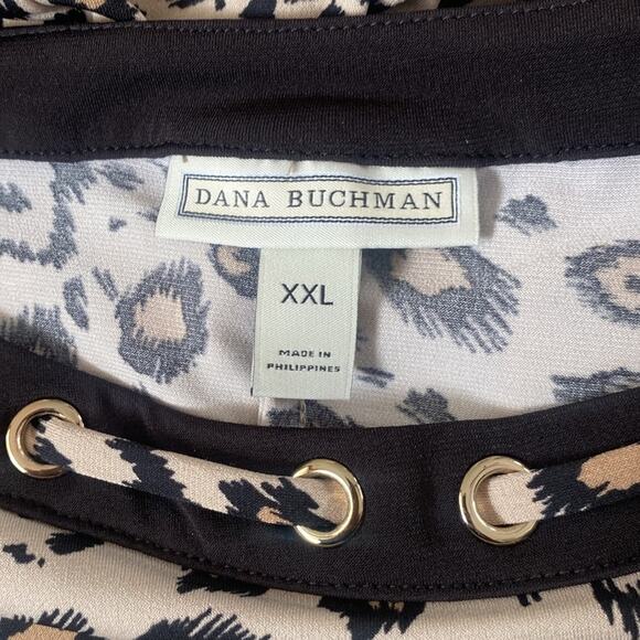 Dana Buchman leopard Shell Neck
Grommets Top - Picture 7 of 11